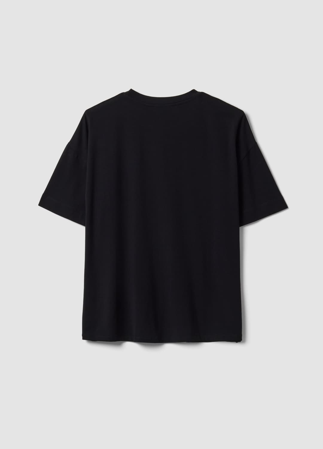 Schwarzes Rundhals-t-shirt Aus Elastischem Baumwoll-modal-mix | OVS Schwarzes Rundhals-t-shirt Aus Elastischem Baumwoll-modal-mix - 6 | OVS