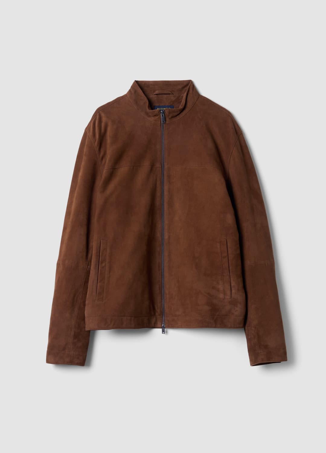 Giacca Marrone In Vera Pelle Con Zip Regular Fit | OVS Giacca Marrone In Vera Pelle Con Zip Regular Fit - 4 | OVS