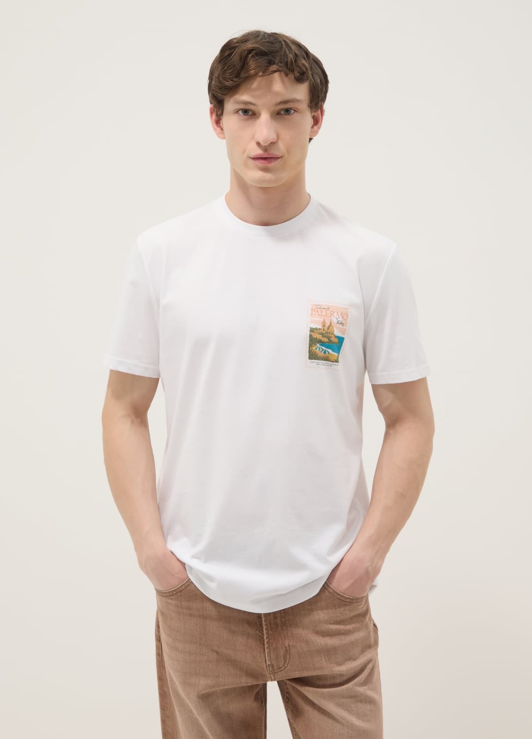 T-shirt Bianca In Puro Cotone Con Stampa Regular Fit | OVS T-shirt Bianca In Puro Cotone Con Stampa Regular Fit - 1 | OVS