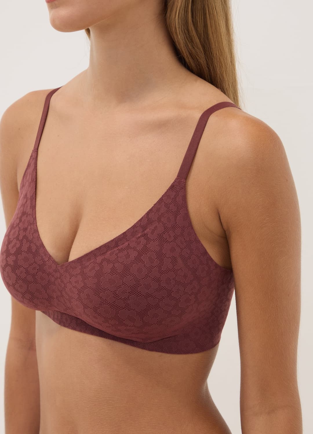 Reggiseno Bralette Rosso In Tessuto Elasticizzato Con Pizzo | OVS Reggiseno Bralette Rosso In Tessuto Elasticizzato Con Pizzo - 2 | OVS