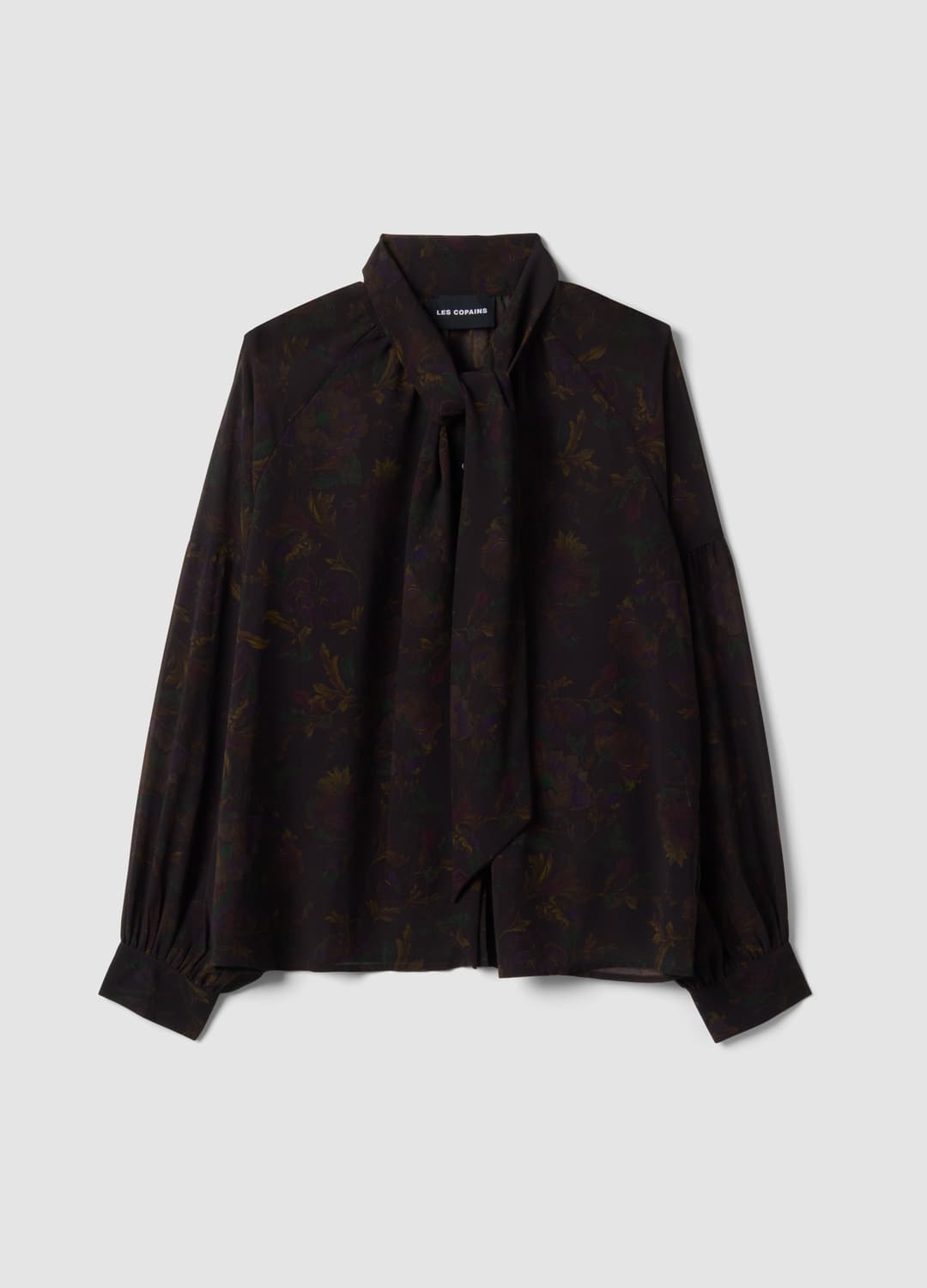 Schwarze Bluse Mit Blumenprint Und Schluppe Am Kragen | OVS Schwarze Bluse Mit Blumenprint Und Schluppe Am Kragen - 4 | OVS
