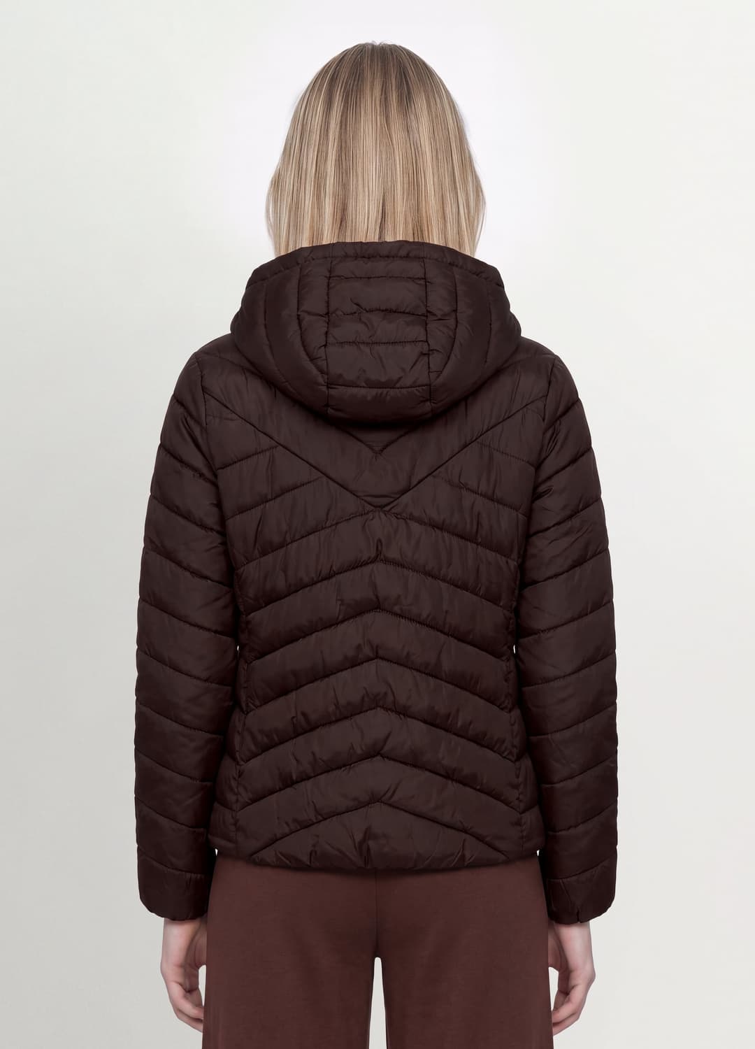 Giacca Ultralight Marrone Trapuntata Con Cappuccio E Zip | OVS Giacca Ultralight Marrone Trapuntata Con Cappuccio E Zip - 3 | OVS