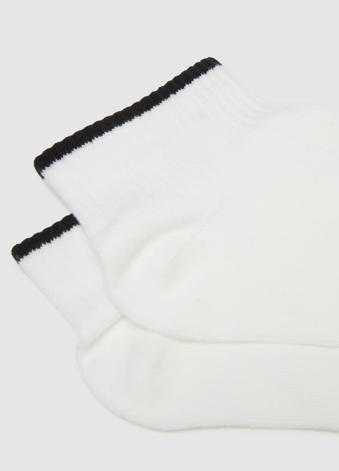 Zweierpack Weiße Sportknöchelsocken Aus Baumwollmischung Mit Streifen | OVS Zweierpack Weiße Sportknöchelsocken Aus Baumwollmischung Mit Streifen - 2 | OVS