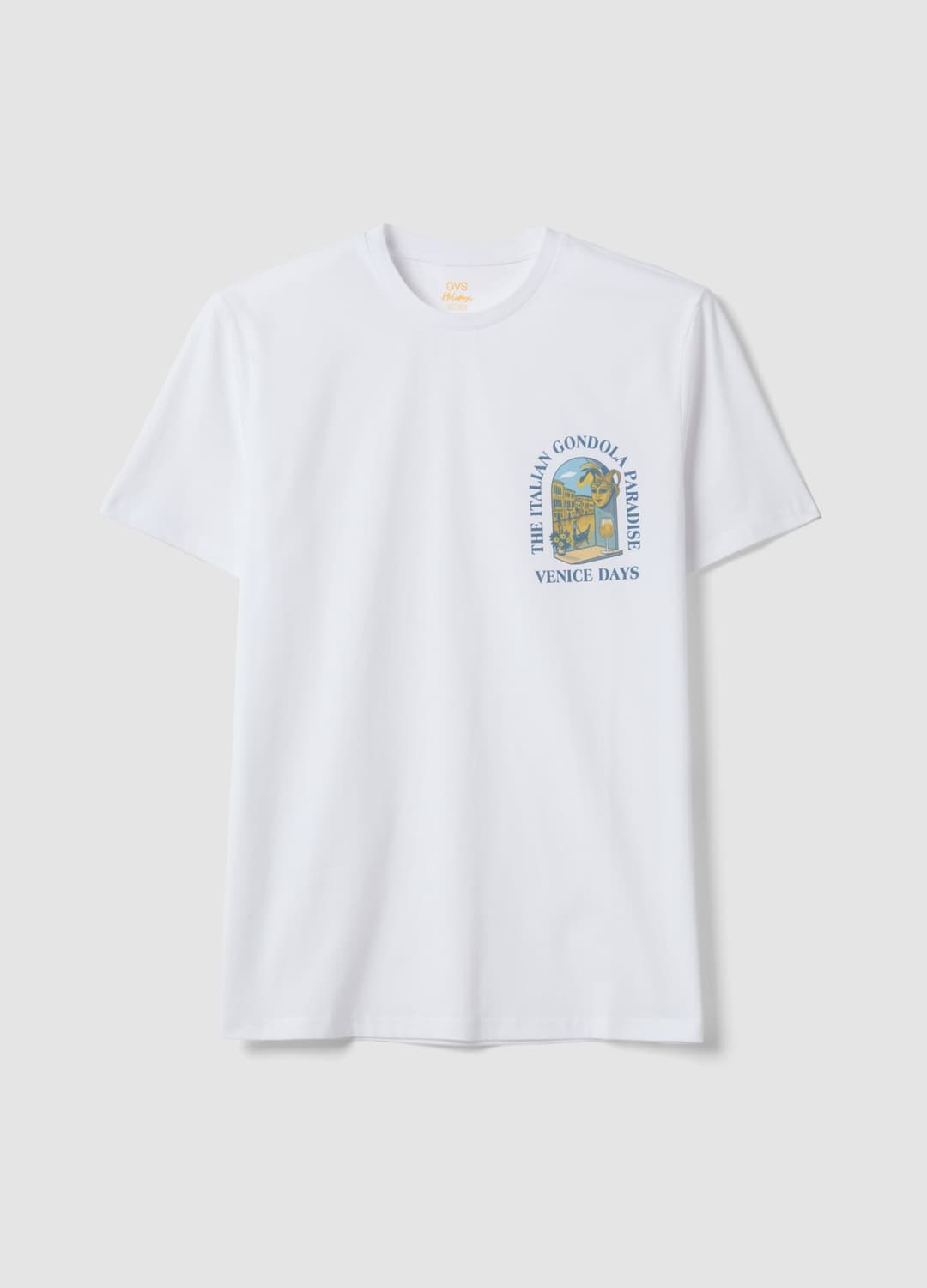 T-shirt Bianca In Puro Cotone Con Stampa Regular Fit | OVS T-shirt Bianca In Puro Cotone Con Stampa Regular Fit - 4 | OVS