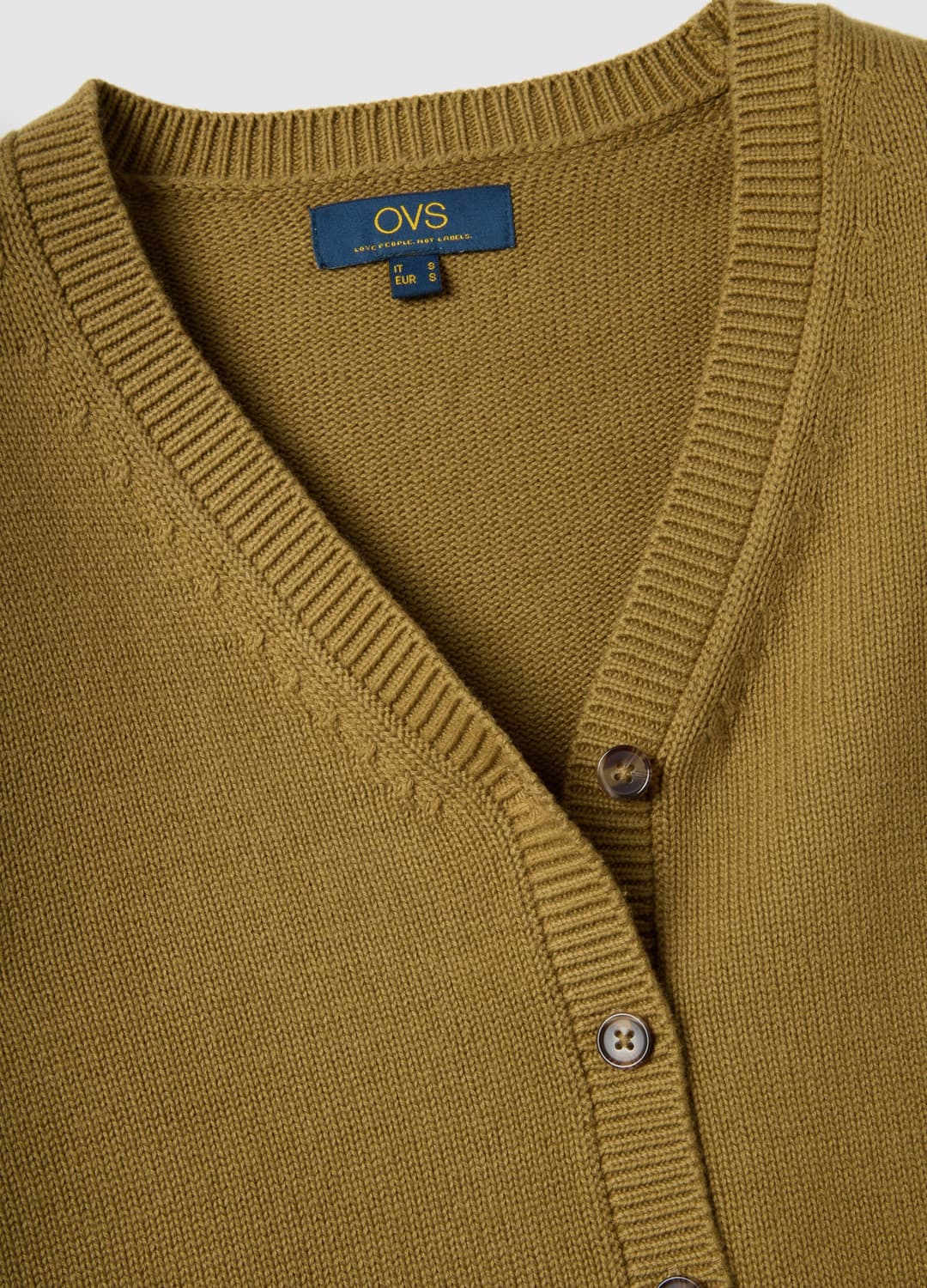 Grüne V-ausschnitt-strickjacke Aus Reiner Baumwolle Im Regular Fit | OVS Grüne V-ausschnitt-strickjacke Aus Reiner Baumwolle Im Regular Fit - 5 | OVS