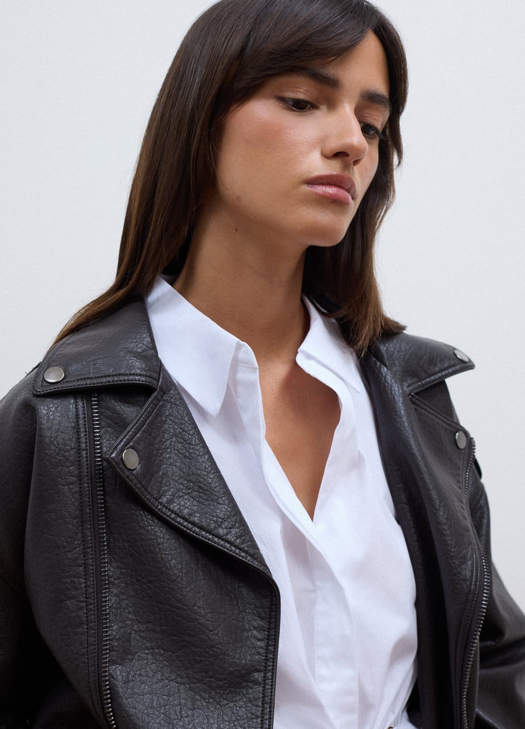 Giacca Marrone Biker In Misto Viscosa | OVS Giacca Marrone Biker In Misto Viscosa - 0 | OVS