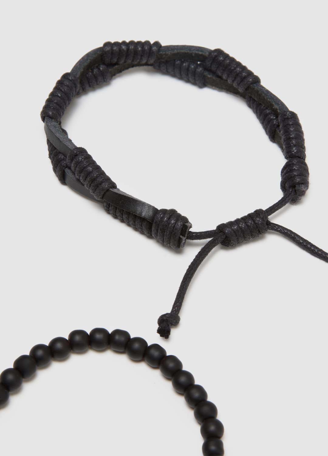 Bipack Bracciali In Vera Pelle Nera | OVS Bipack Bracciali In Vera Pelle Nera - 1 | OVS
