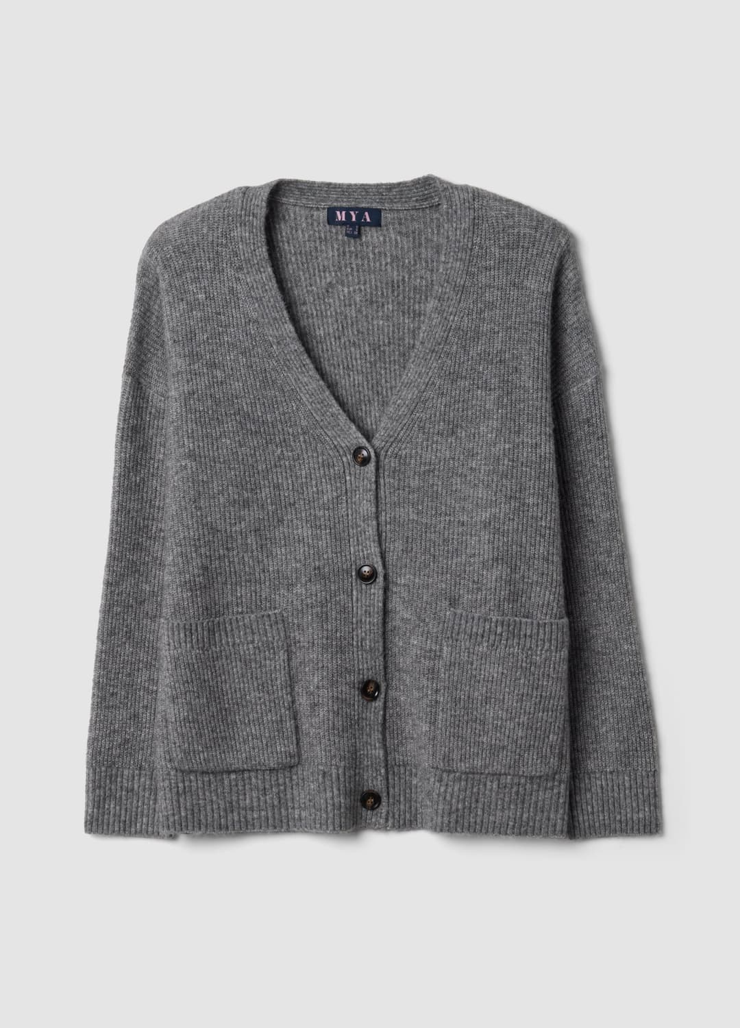 Cardigan Grigio In Tessuto Elasticizzato Con Scollo Profondo A V | OVS Cardigan Grigio In Tessuto Elasticizzato Con Scollo Profondo A V - 0 | OVS
