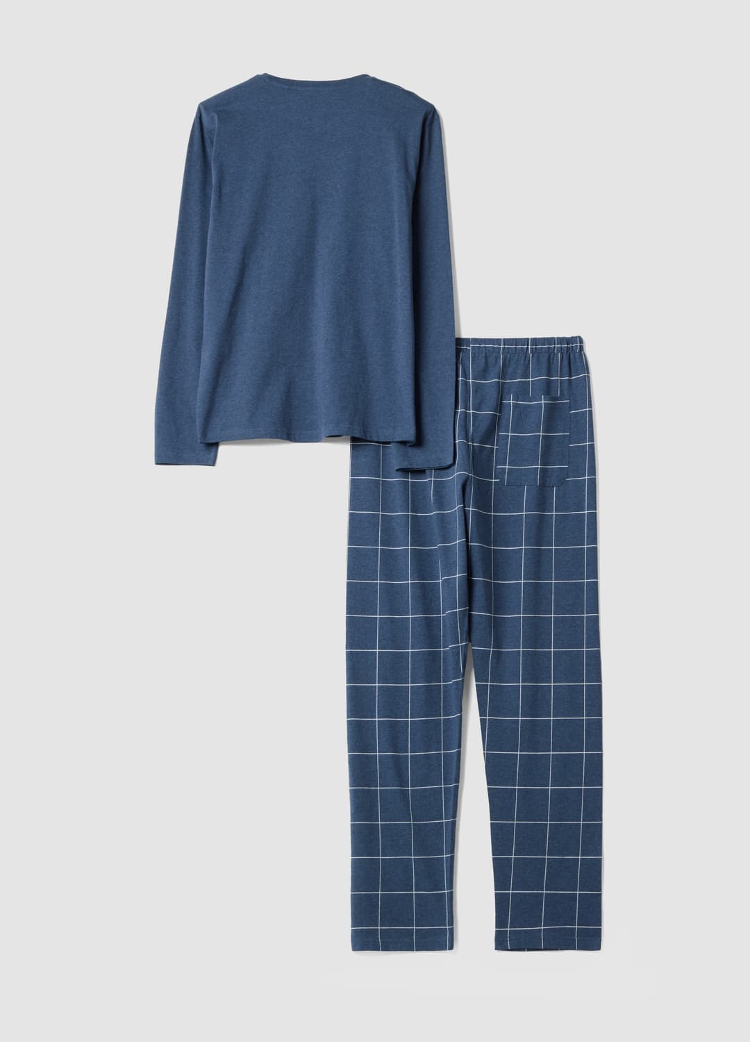 Pigiama Blu In Puro Cotone Organico Con Scollo A V | OVS Pigiama Blu In Puro Cotone Organico Con Scollo A V - 5 | OVS