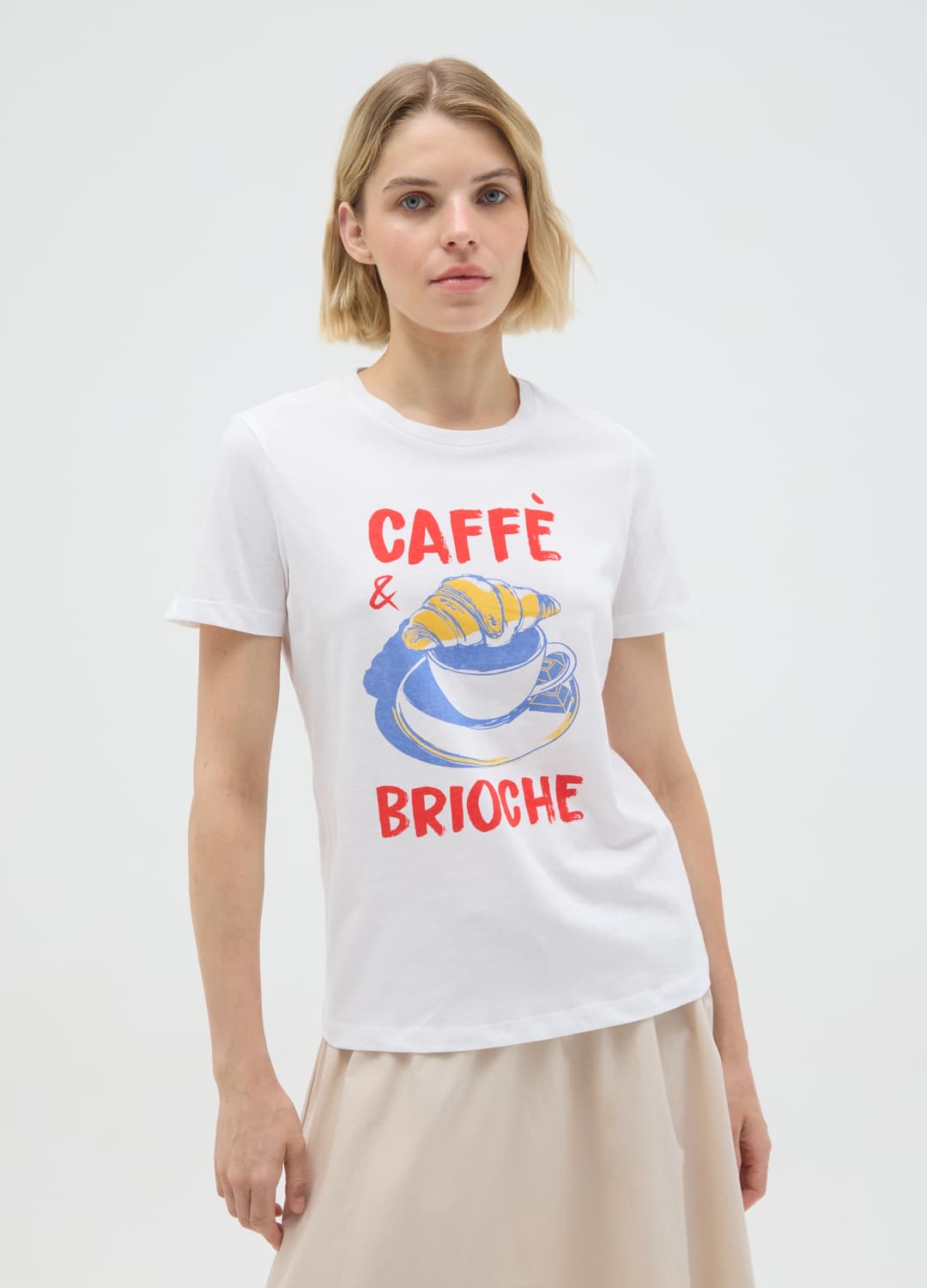 T-shirt In Puro Cotone Bianca Regular Fit | OVS T-shirt In Puro Cotone Bianca Regular Fit - 1 | OVS