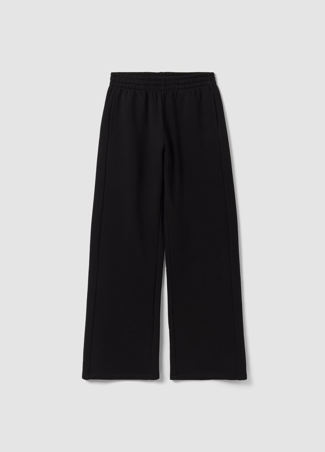Pantaloni Jogger Neri In Misto Cotone Straight Fit | OVS Pantaloni Jogger Neri In Misto Cotone Straight Fit - 4 | OVS