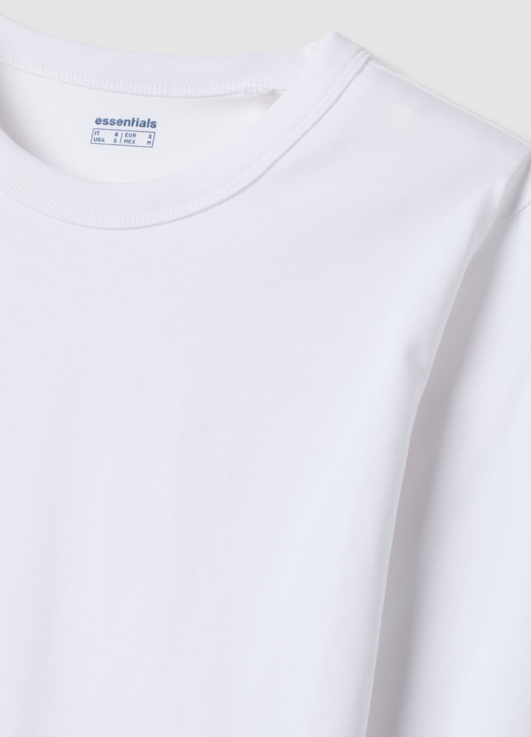T-shirt Bianca In Jersey Di Puro Cotone A Maniche Lunghe Regular Fit | OVS T-shirt Bianca In Jersey Di Puro Cotone A Maniche Lunghe Regular Fit - 1 | OVS