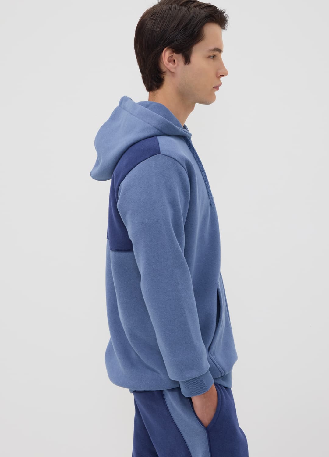 Felpa Blu Con Cappuccio In Misto Cotone Con Logo | OVS Felpa Blu Con Cappuccio In Misto Cotone Con Logo - 2 | OVS
