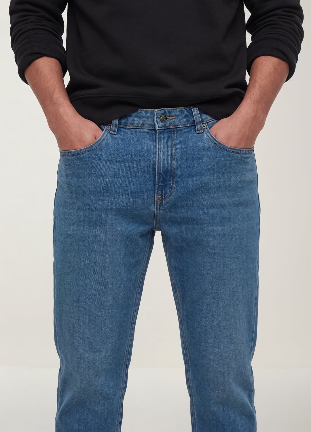 Hellblaue Slim-fit-jeans Aus Baumwoll-viskose-mix | OVS Hellblaue Slim-fit-jeans Aus Baumwoll-viskose-mix - 3 | OVS