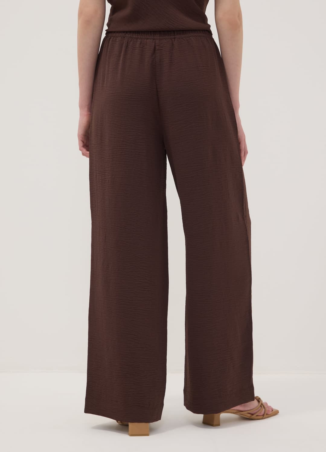 Pantaloni Marroni Wide Leg Con Vita Elasticizzata | OVS Pantaloni Marroni Wide Leg Con Vita Elasticizzata - 2 | OVS