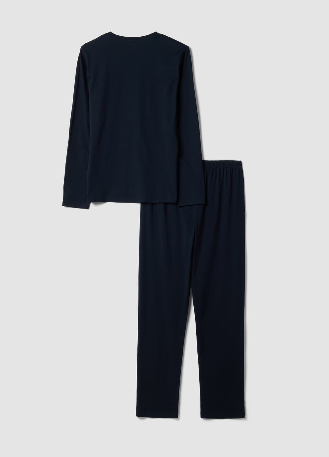 Pigiama Blu In Puro Cotone Organico Con Scollo A V Regular Fit | OVS Pigiama Blu In Puro Cotone Organico Con Scollo A V Regular Fit - 5 | OVS