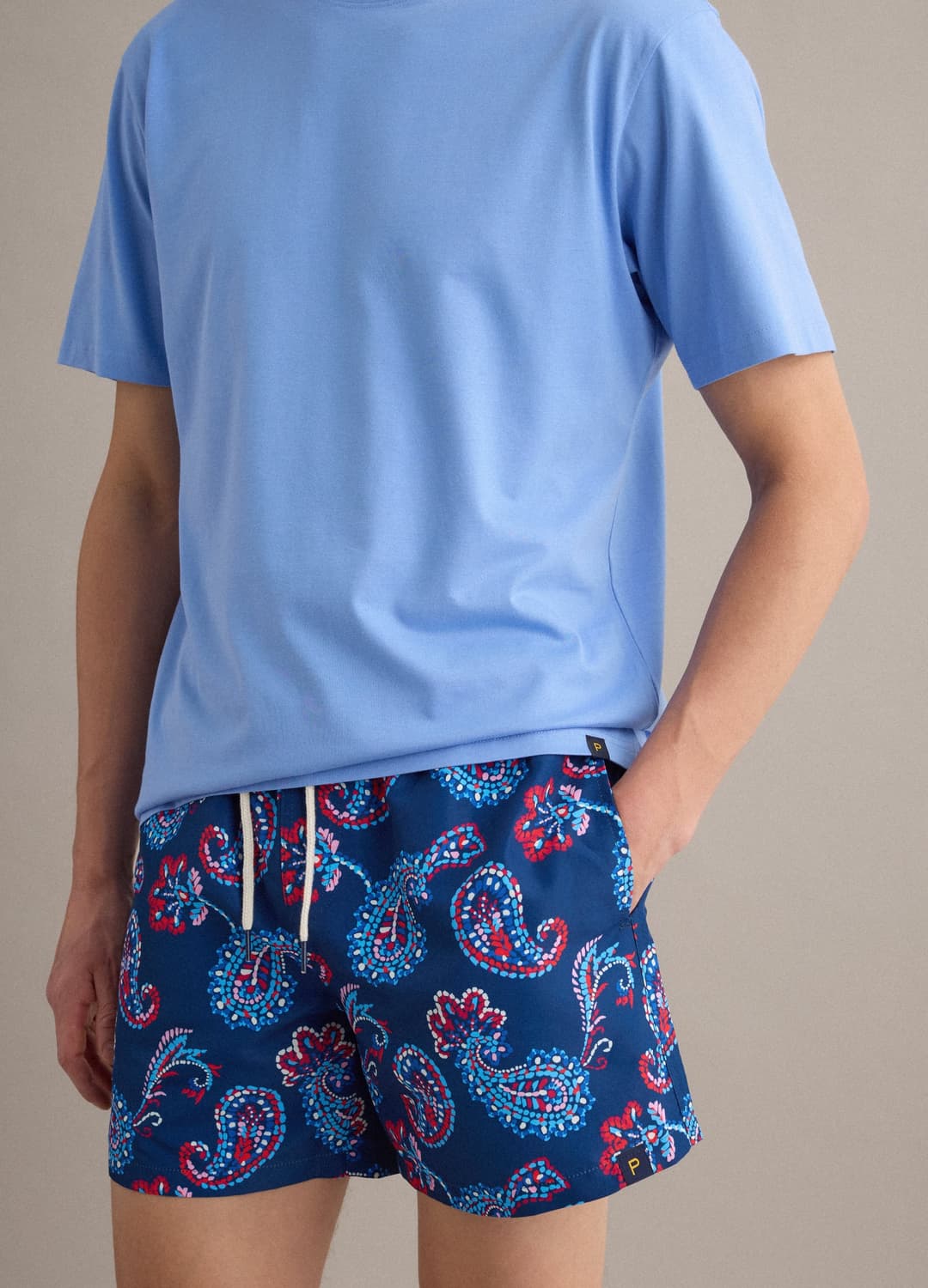 Boxer Mare Blu Con Stampa Paisley E Coulisse | OVS Boxer Mare Blu Con Stampa Paisley E Coulisse - 2 | OVS