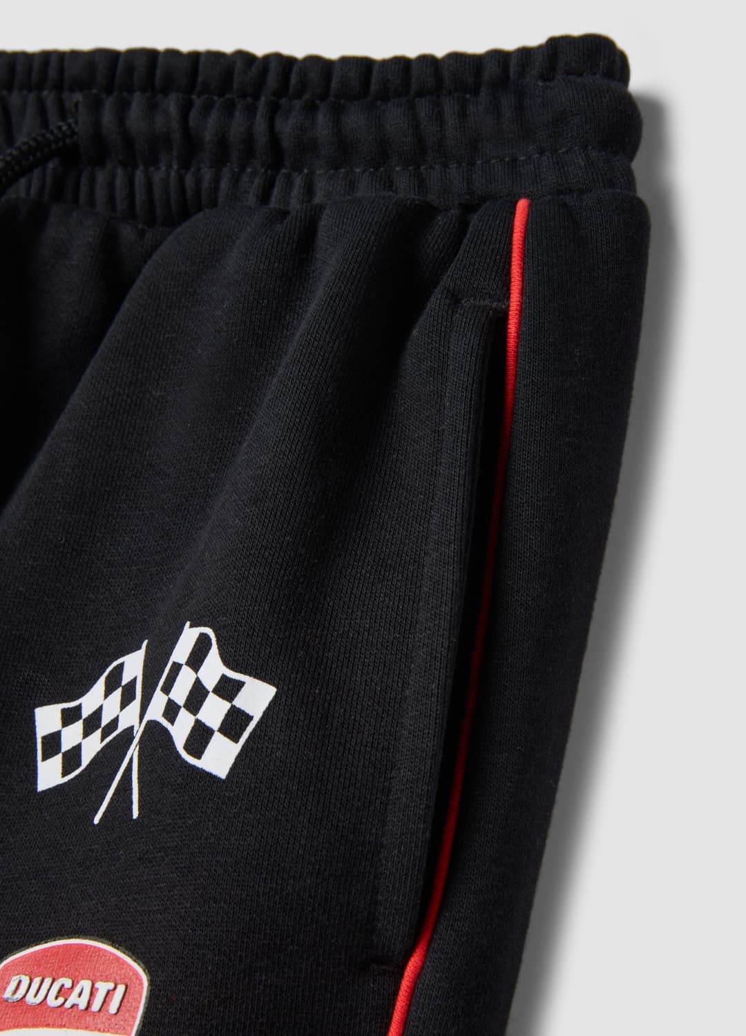 Pantaloni Jogger Neri In Misto Cotone Con Coulisse E Logo Ducati | OVS Pantaloni Jogger Neri In Misto Cotone Con Coulisse E Logo Ducati - 3 | OVS