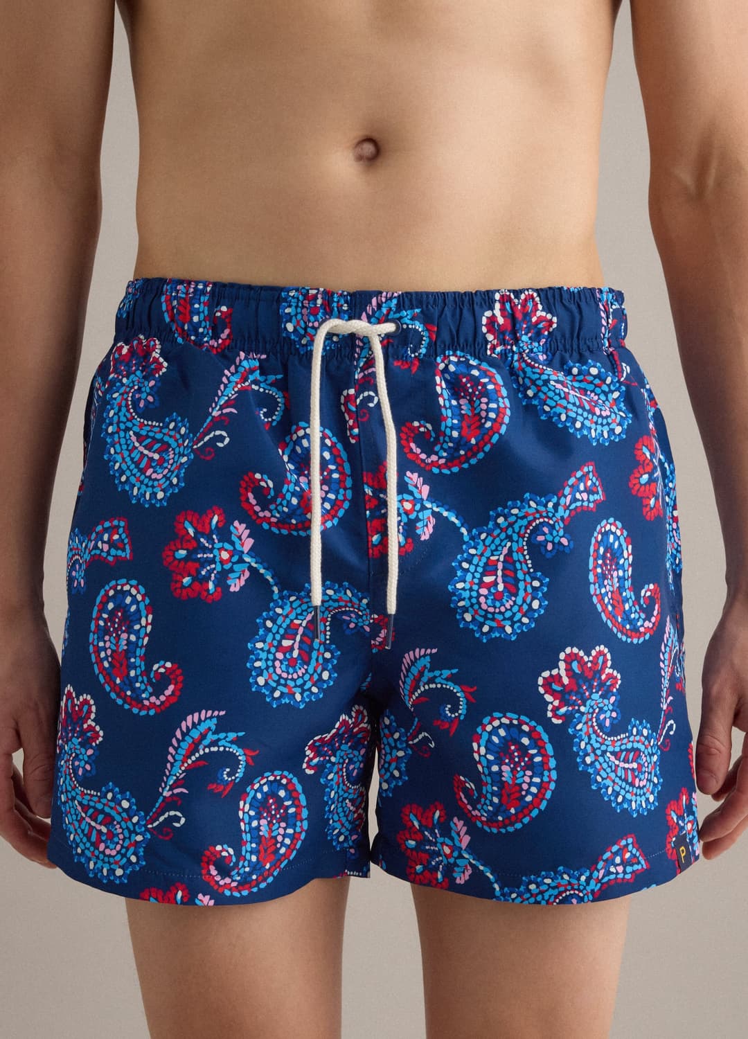 Boxer Mare Blu Con Stampa Paisley E Coulisse | OVS Boxer Mare Blu Con Stampa Paisley E Coulisse - 1 | OVS