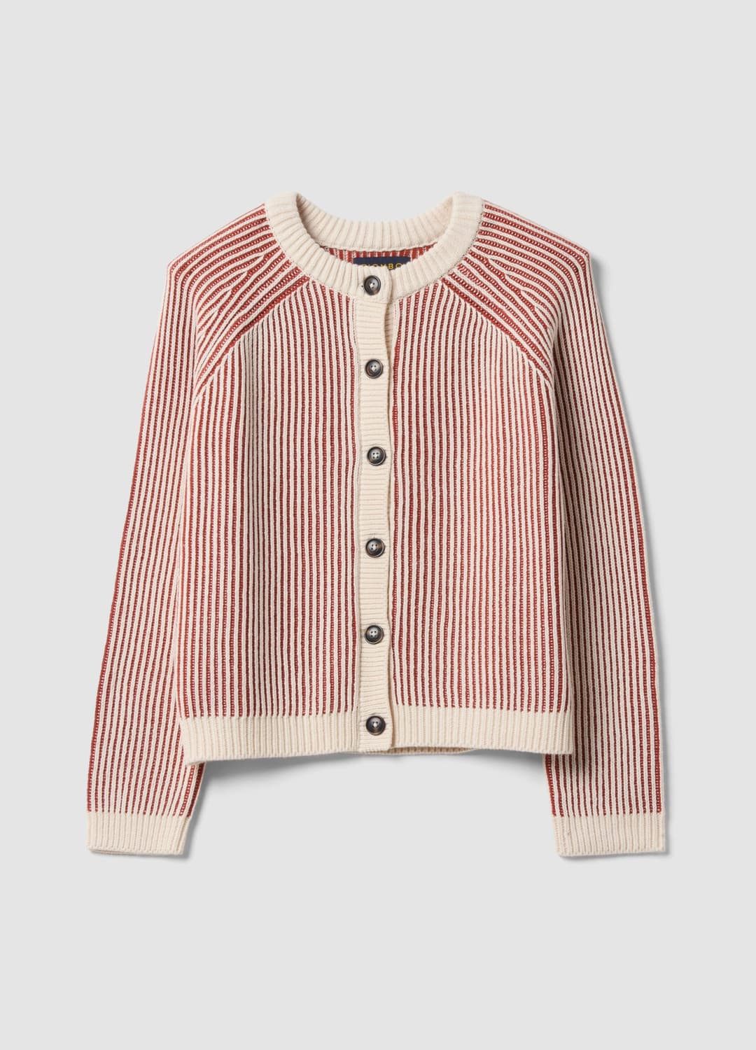 Cardigan Viola In Puro Cotone A Coste Con Girocollo | OVS Cardigan Viola In Puro Cotone A Coste Con Girocollo - 4 | OVS