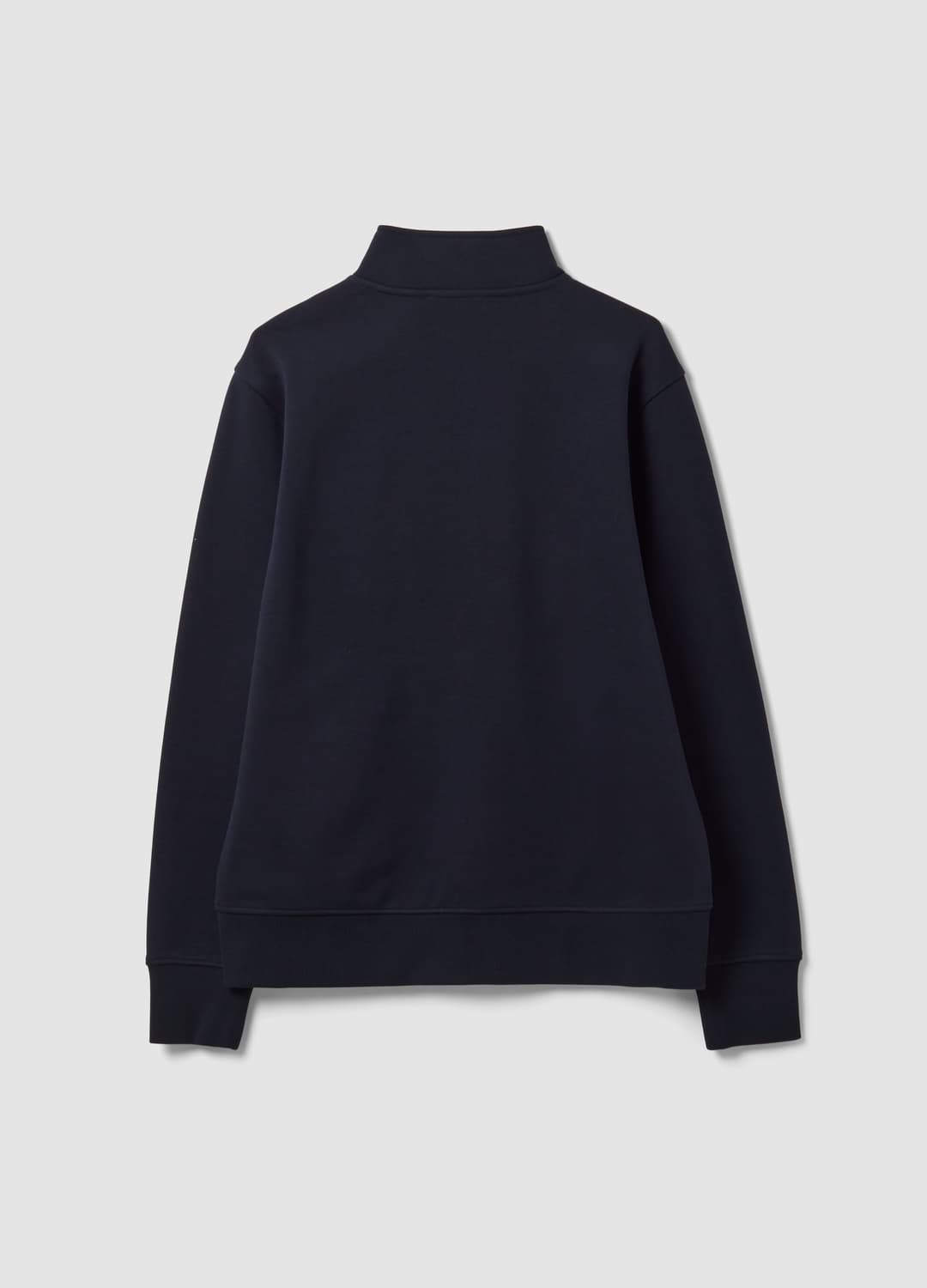 Felpa Blu In Misto Cotone Con Girocollo E Zip Regular Fit | OVS Felpa Blu In Misto Cotone Con Girocollo E Zip Regular Fit - 6 | OVS