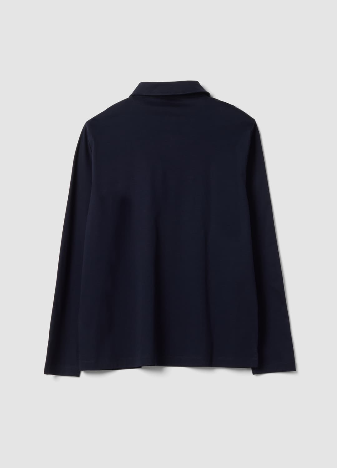 Polo Blu A Maniche Lunghe In Puro Cotone | OVS Polo Blu A Maniche Lunghe In Puro Cotone - 2 | OVS