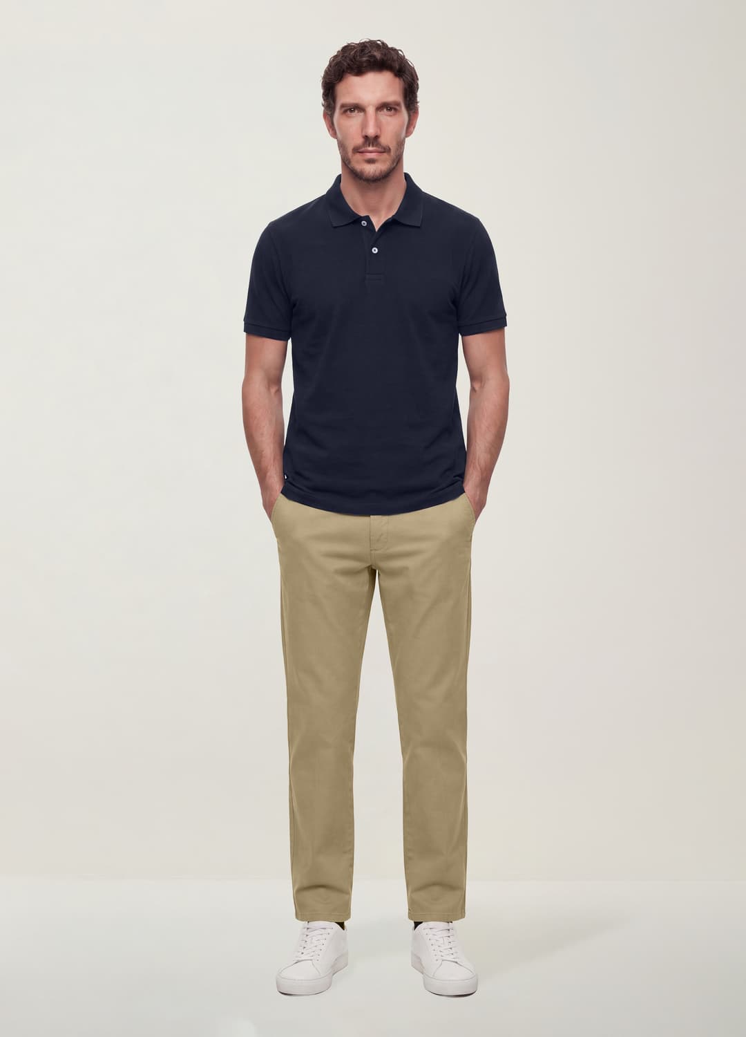 Polo Blu In Puro Cotone Piquet Con Colletto Classico Regular Fit | OVS Polo Blu In Puro Cotone Piquet Con Colletto Classico Regular Fit - 3 | OVS