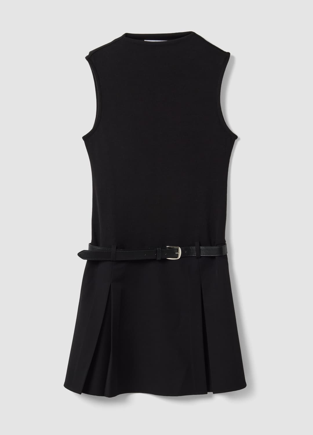 Schwarzes Stretchkleid Aus Viskose Mit Strukturiertem Stehkragen | OVS Schwarzes Stretchkleid Aus Viskose Mit Strukturiertem Stehkragen - 4 | OVS