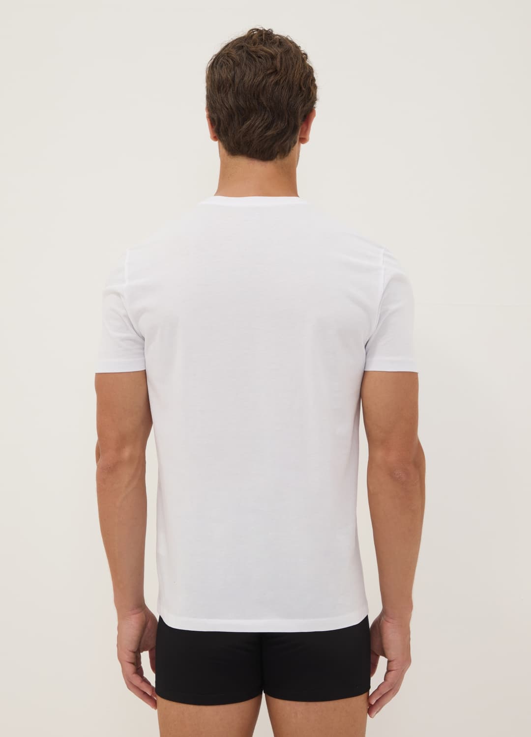 3er-pack Weisse T-shirts Aus Bio-baumwolle Mit V-ausschnitt | OVS 3er-pack Weisse T-shirts Aus Bio-baumwolle Mit V-ausschnitt - 3 | OVS