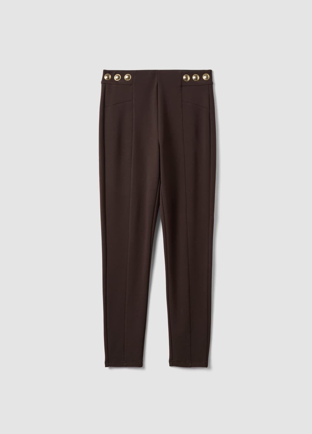 Leggings Marroni In Punto Milano Di Viscosa Elasticizzata Skinny Fit | OVS Leggings Marroni In Punto Milano Di Viscosa Elasticizzata Skinny Fit - 4 | OVS