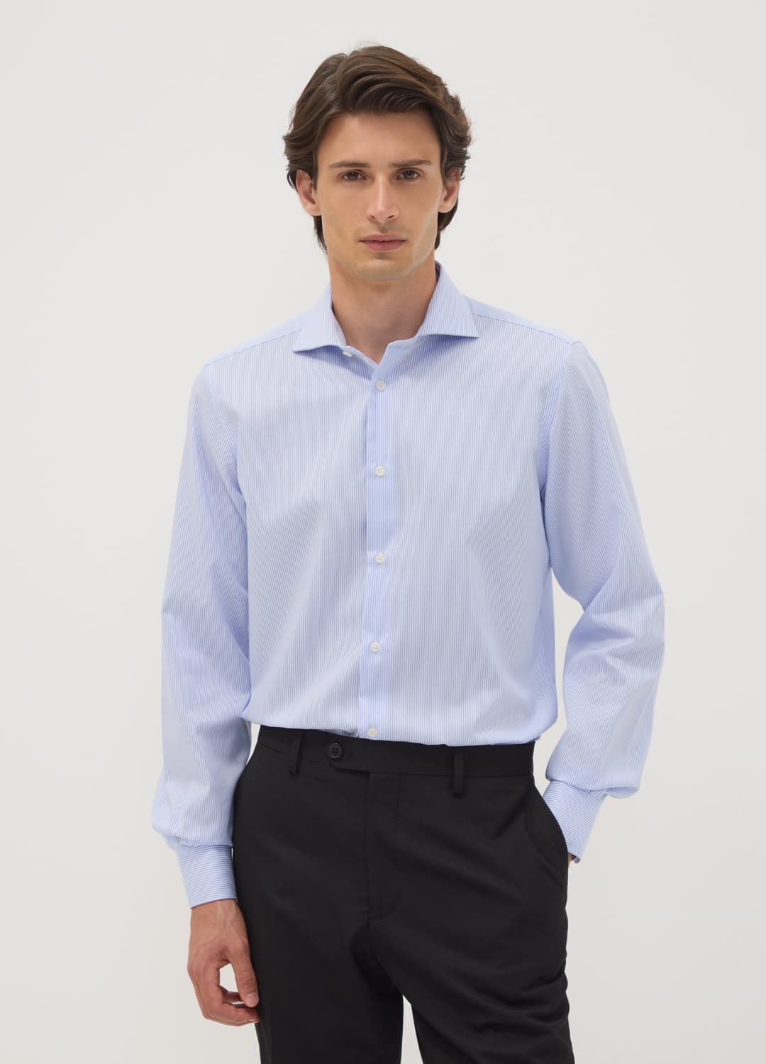 Camicia Azzurra In Puro Cotone No Iron Slim Fit | OVS Camicia Azzurra In Puro Cotone No Iron Slim Fit - 0 | OVS