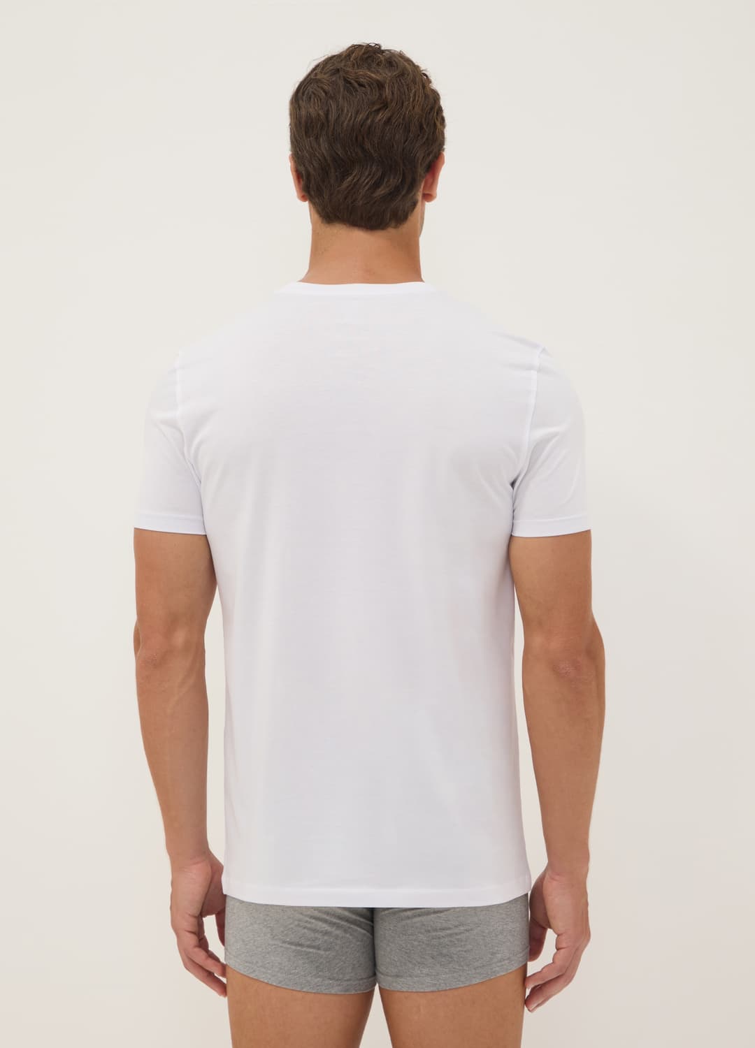 Weißes Supima-baumwoll-t-shirt Mit Rundhalsausschnitt | OVS Weißes Supima-baumwoll-t-shirt Mit Rundhalsausschnitt - 3 | OVS