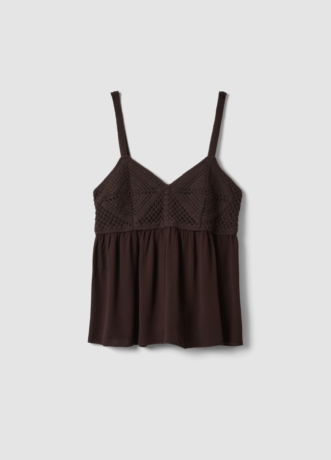 Braunes Crochet-tanktop Aus Reiner Viskose | OVS Braunes Crochet-tanktop Aus Reiner Viskose - 4 | OVS