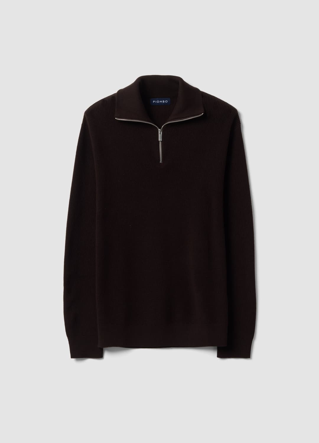 Half-zip Marrone In Misto Cotone Regular Fit | OVS Half-zip Marrone In Misto Cotone Regular Fit - 0 | OVS