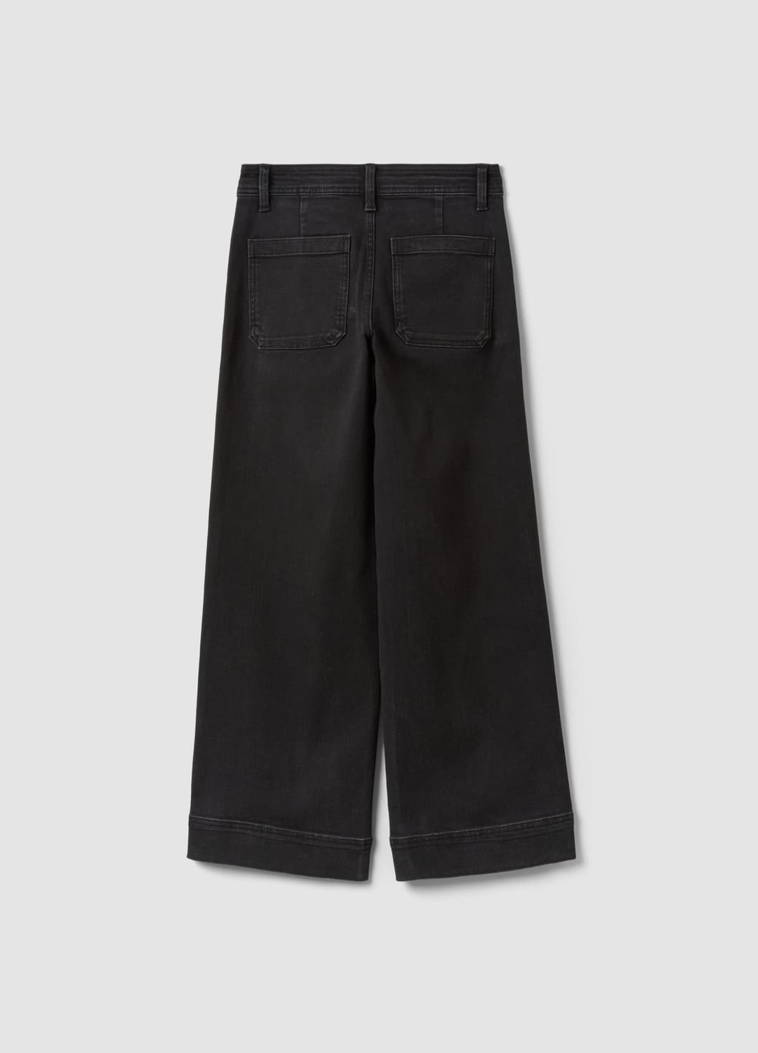 Schwarze Wide-leg-jeans Aus Stretch-baumwolle | OVS Schwarze Wide-leg-jeans Aus Stretch-baumwolle - 5 | OVS