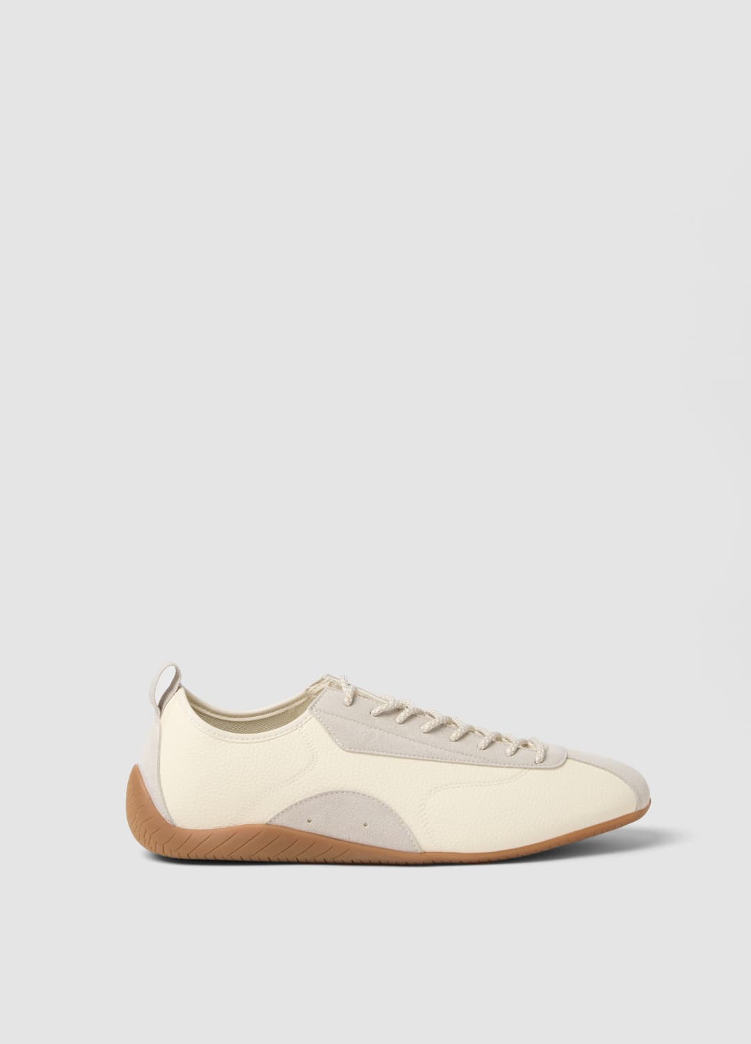 Weiße Und Beige Turnschuhe Mit Regulärer Passform Und Gummisohle | OVS Weiße Und Beige Turnschuhe Mit Regulärer Passform Und Gummisohle - 0 | OVS