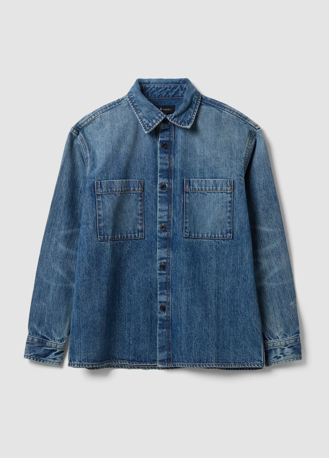 Blaue Denim-hemd Aus Reiner Baumwolle | OVS Blaue Denim-hemd Aus Reiner Baumwolle - 4 | OVS