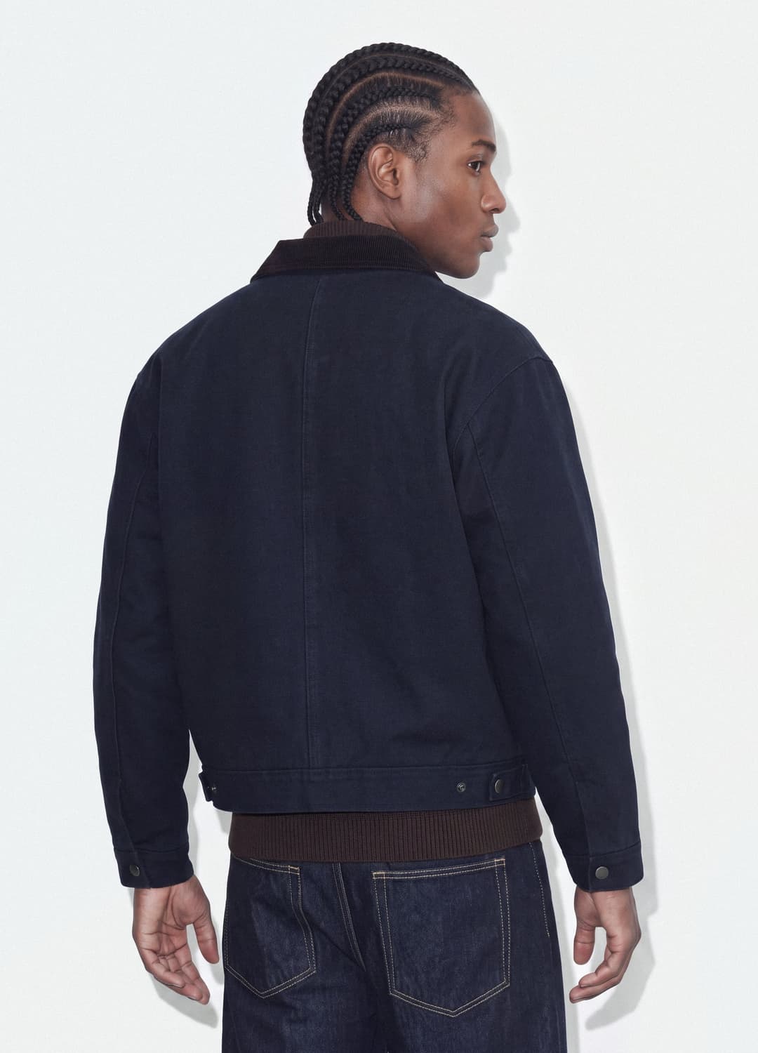 Giacca Blu Crop In Puro Cotone Imbottita Over Fit | OVS Giacca Blu Crop In Puro Cotone Imbottita Over Fit - 2 | OVS