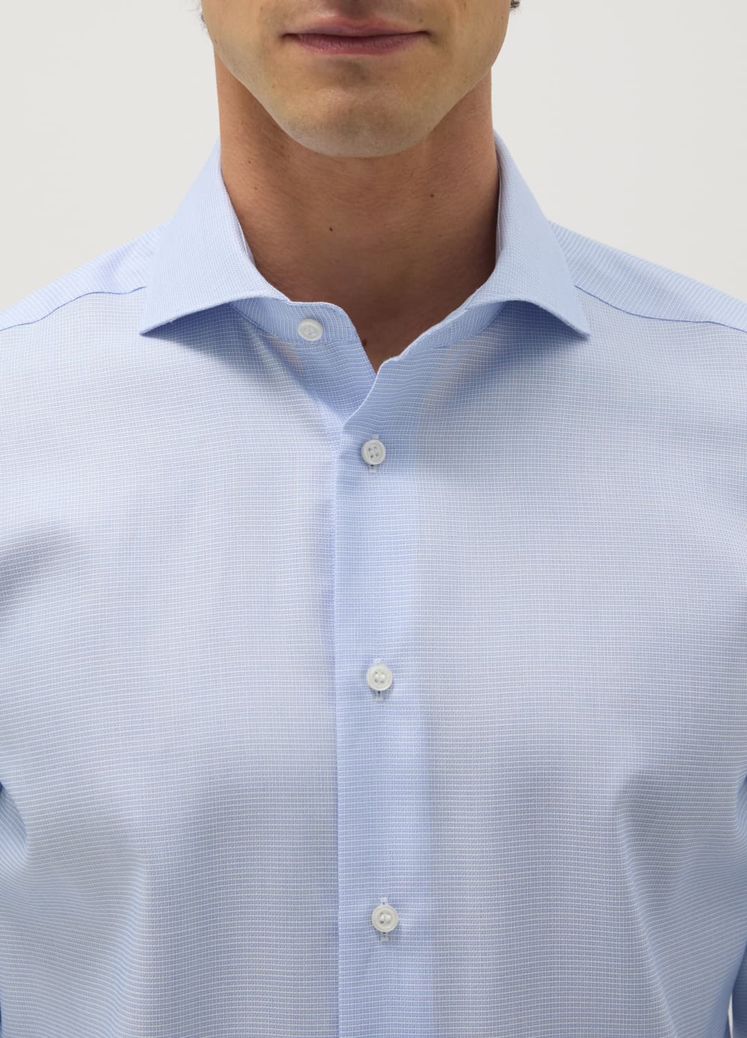 Camicia formale da uomo slim fit con design a maniche lunghe stretch comfort elegante occasioni, Azzurro, S Camicia formale da uomo slim fit con design a maniche lunghe stretch comfort elegante occasioni, Azzurro, S