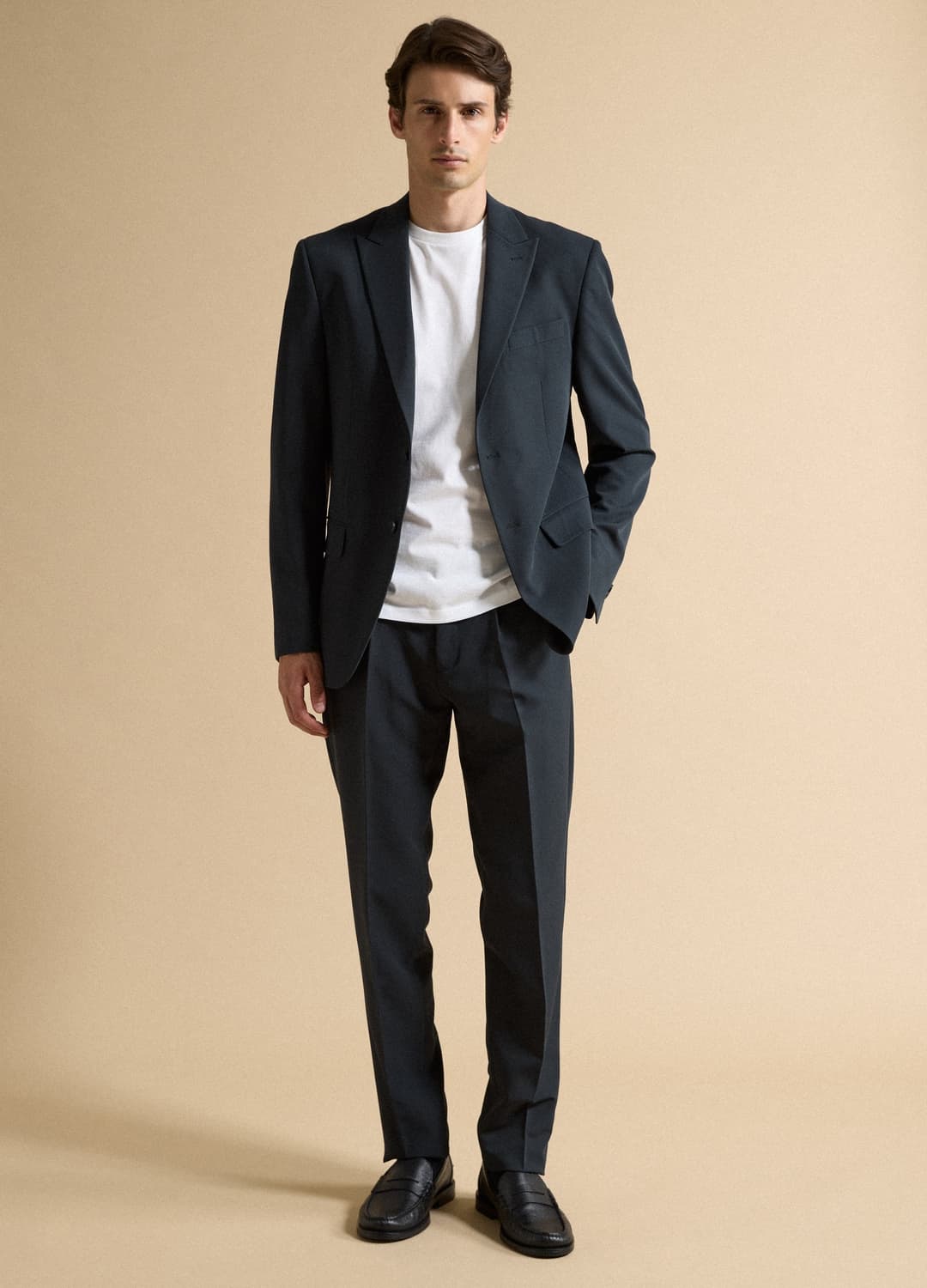 Pantaloni Formali Blu In Twill Di Viscosa Elasticizzata Slim Fit | OVS Pantaloni Formali Blu In Twill Di Viscosa Elasticizzata Slim Fit - 0 | OVS