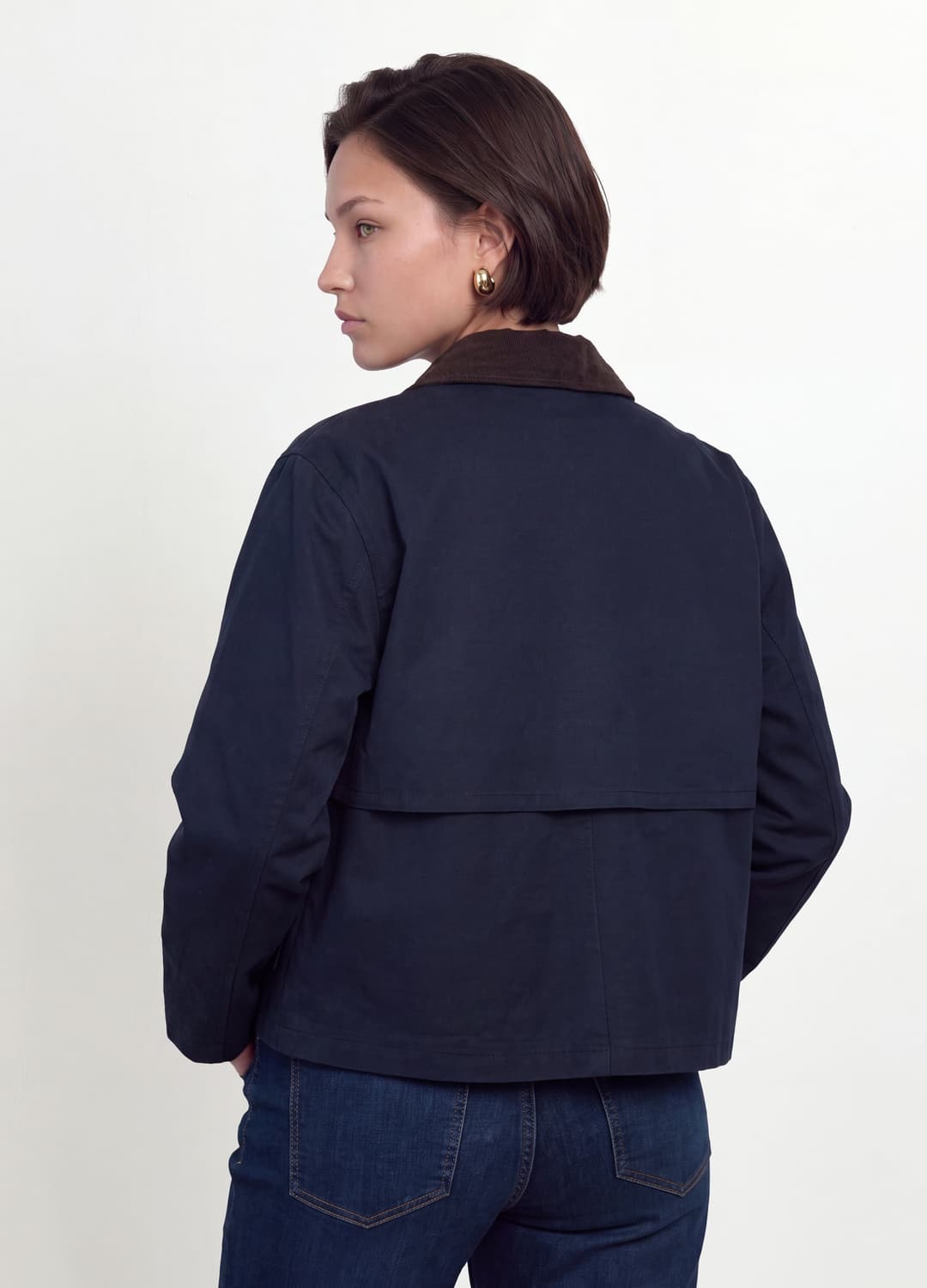 Giacca Blu In Puro Cotone Con Colletto A Contrasto Regular Fit | OVS Giacca Blu In Puro Cotone Con Colletto A Contrasto Regular Fit - 3 | OVS