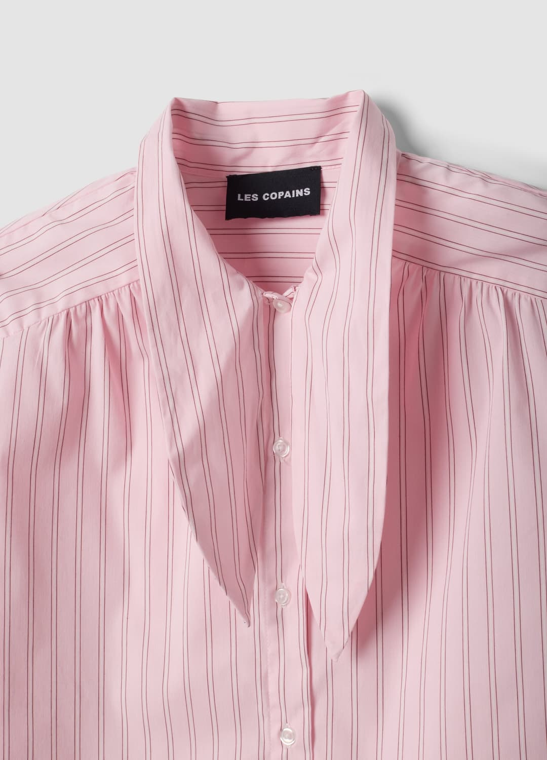 Camicia Rosa In Cotone Elasticizzato A Righe Con Fiocco Over Fit | OVS Camicia Rosa In Cotone Elasticizzato A Righe Con Fiocco Over Fit - 5 | OVS