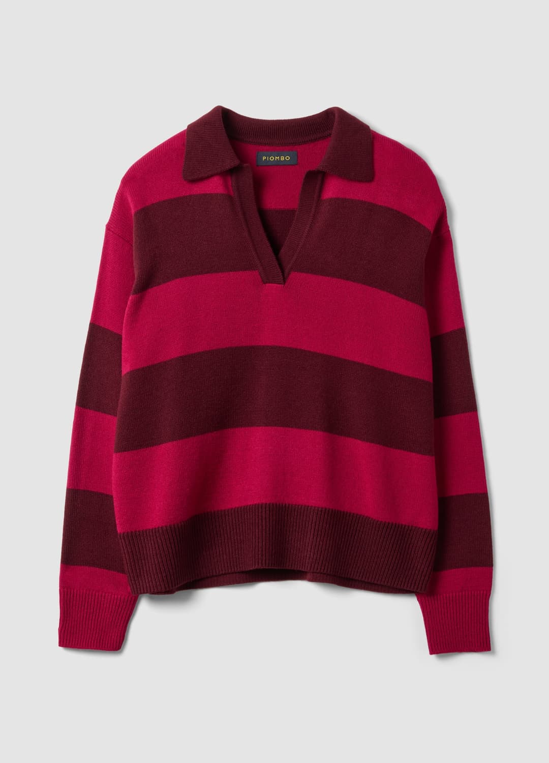 Maglia Rossa In Misto Lana A Righe Con Colletto Polo | OVS Maglia Rossa In Misto Lana A Righe Con Colletto Polo - 4 | OVS