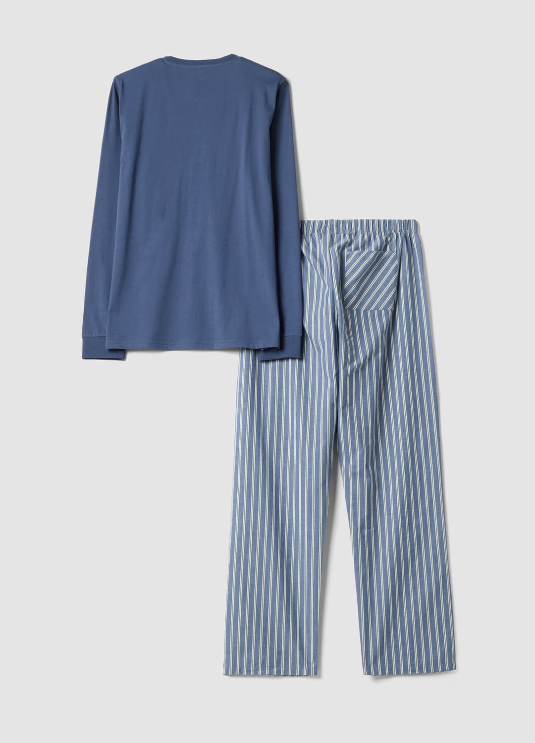 Pigiama Blu In Puro Cotone Organico Con Collo Serafino Regular Fit | OVS Pigiama Blu In Puro Cotone Organico Con Collo Serafino Regular Fit - 13 | OVS