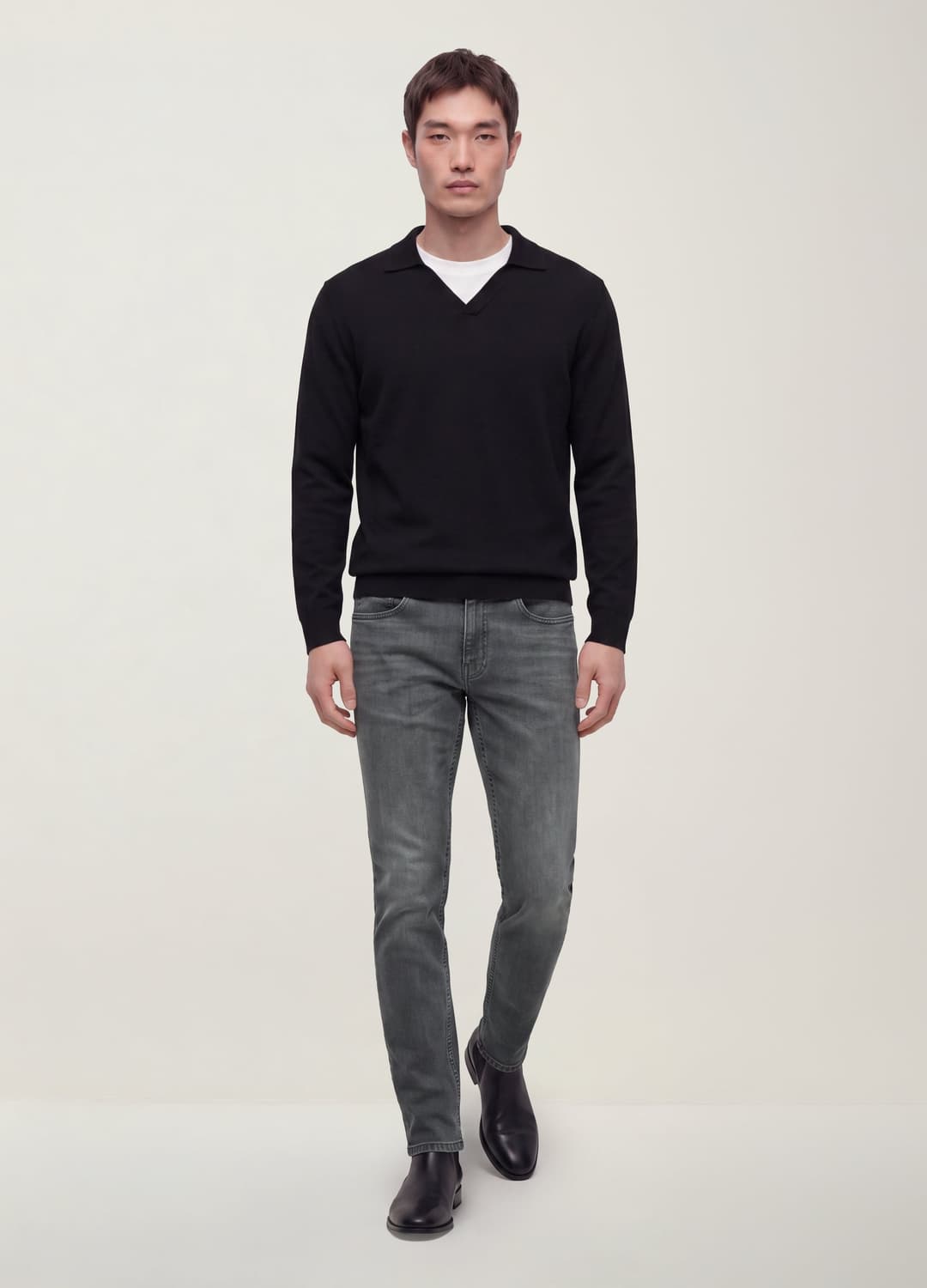 Graue Slim-fit-denim-jeans Aus Stretch-baumwolle | OVS Graue Slim-fit-denim-jeans Aus Stretch-baumwolle - 0 | OVS