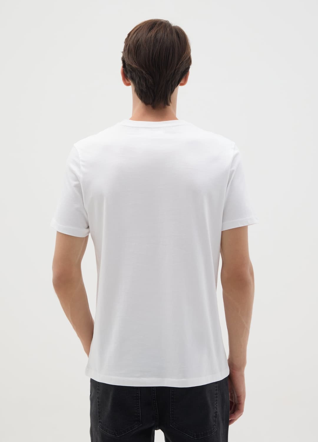 Weiße T-shirt Aus Reiner Baumwolle Im Regular Fit | OVS Weiße T-shirt Aus Reiner Baumwolle Im Regular Fit - 3 | OVS