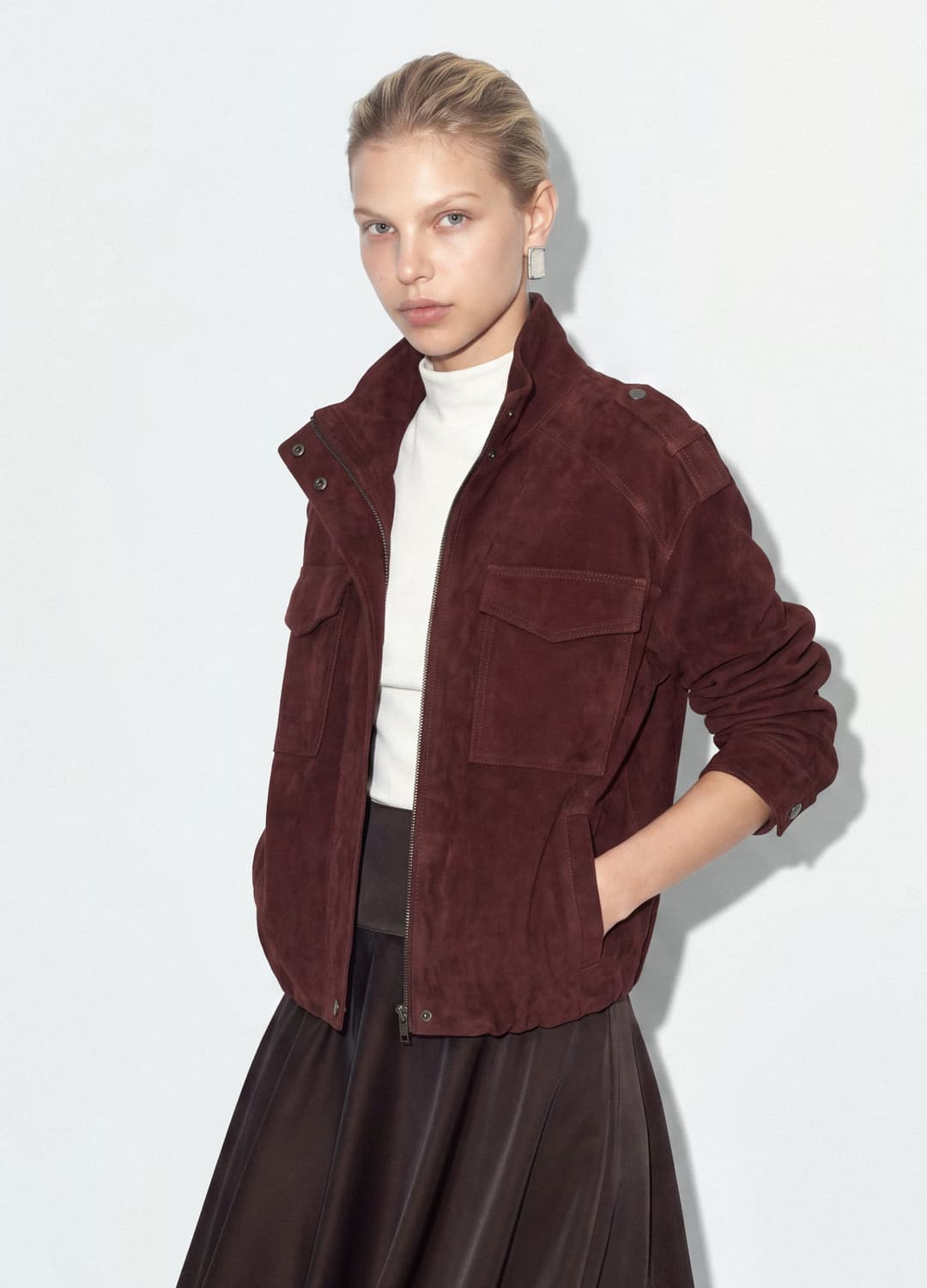 Rote Echtlederjacke In Regular Fit | OVS Rote Echtlederjacke In Regular Fit - 1 | OVS