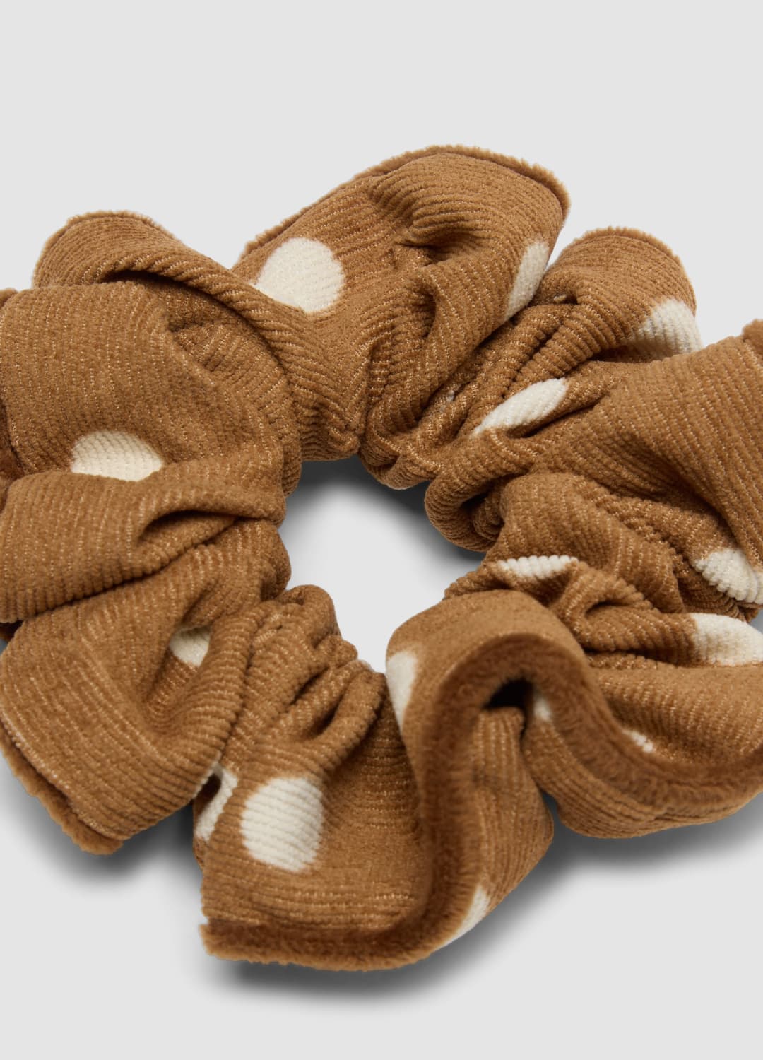 Braunes Scrunchie Mit Punktmuster | OVS Braunes Scrunchie Mit Punktmuster - 1 | OVS