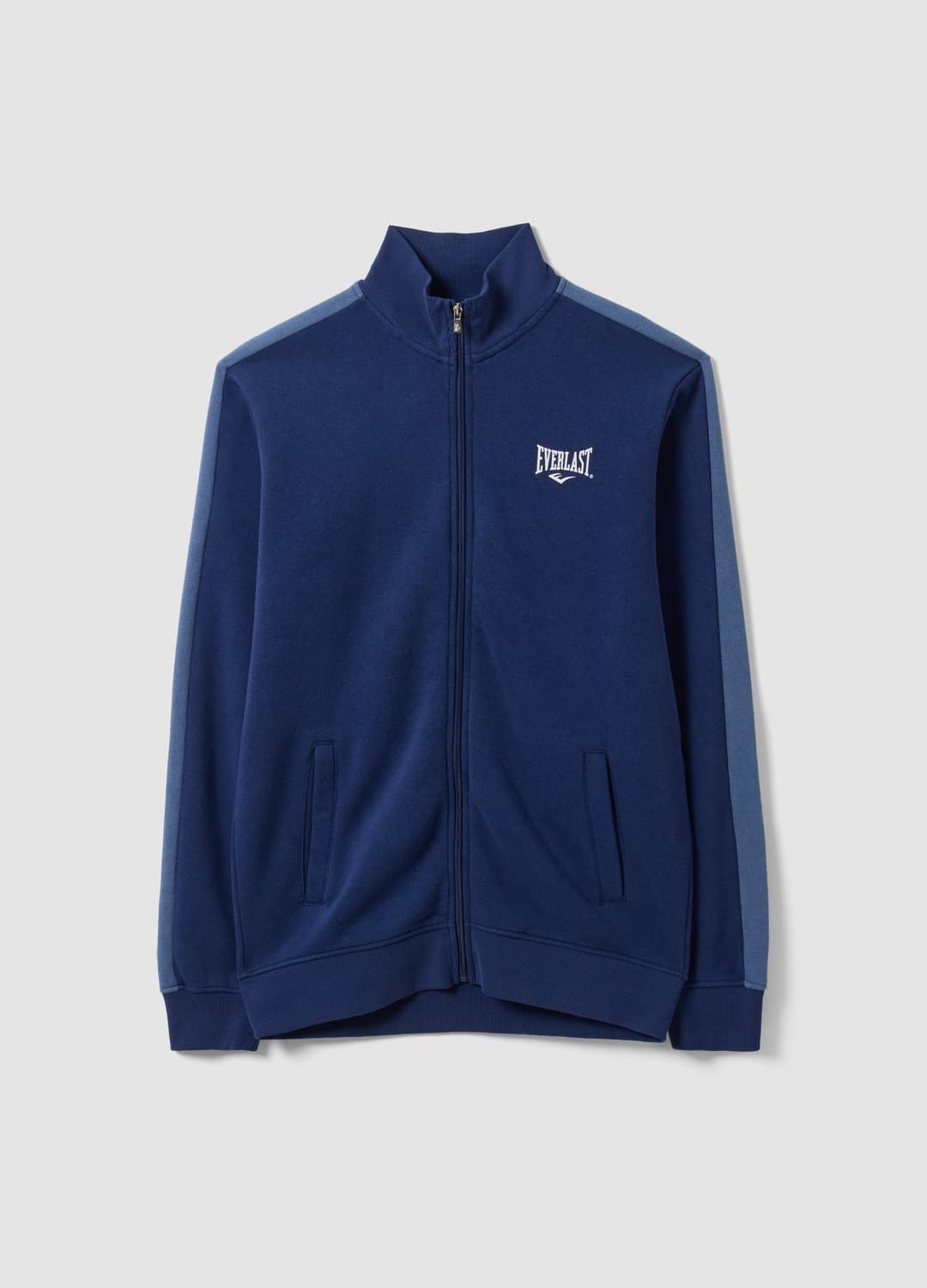 Felpa Full Zip Blu In Misto Cotone Con Logo | OVS Felpa Full Zip Blu In Misto Cotone Con Logo - 4 | OVS