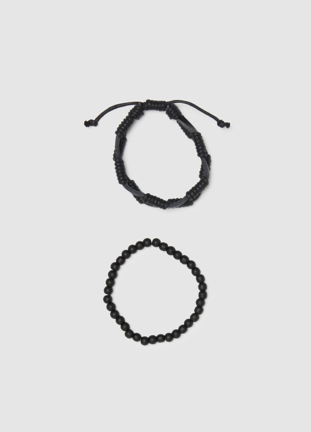 Bipack Bracciali In Vera Pelle Nera | OVS Bipack Bracciali In Vera Pelle Nera - 0 | OVS